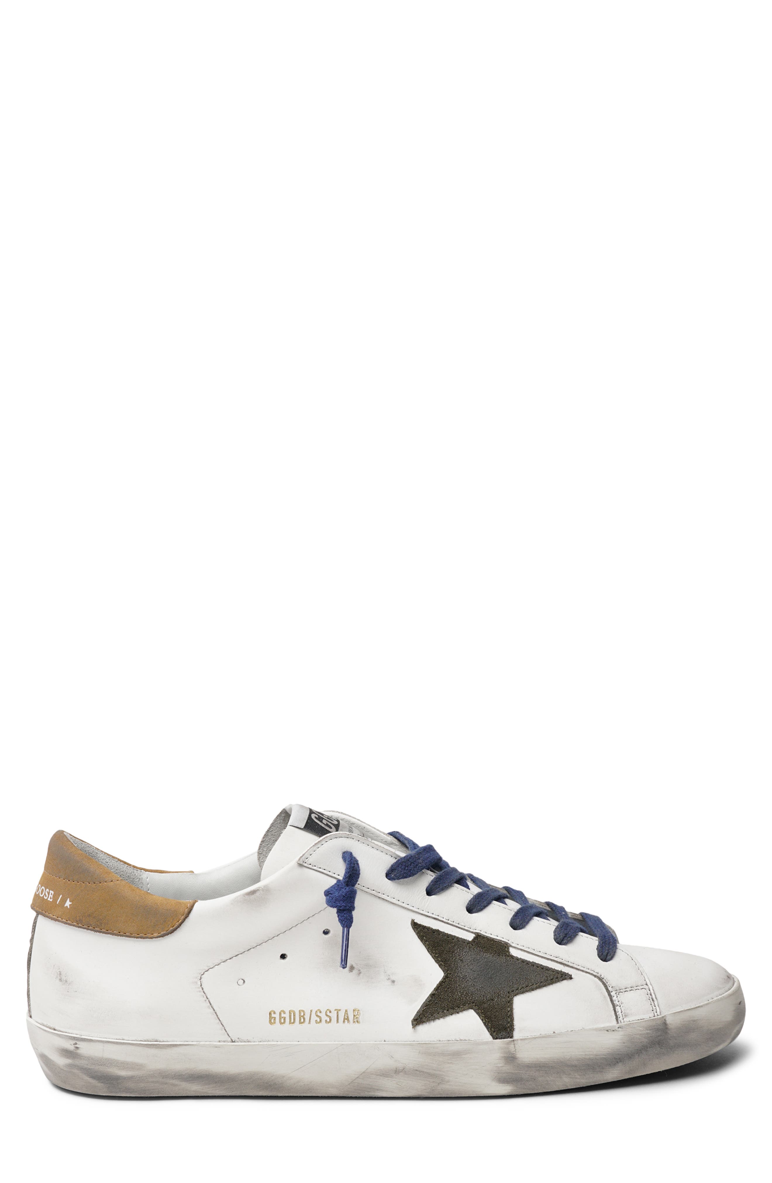 Super Star Sneaker (Nordstrom Exclusive), Main, color, WHITE/ DRILL GREEN/ BROWN