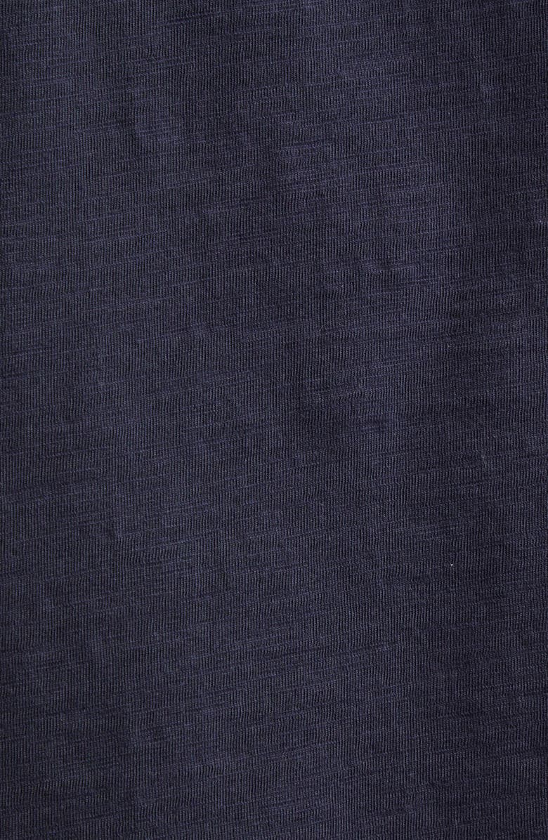 Cinq à Sept Silver Chain L'Amour Cotton T-Shirt, Alternate, color, Navy/White