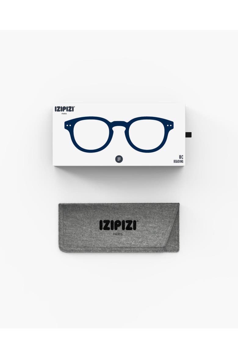 #C 49mm Square Reading Glasses, Alternate, color, Navy Blue