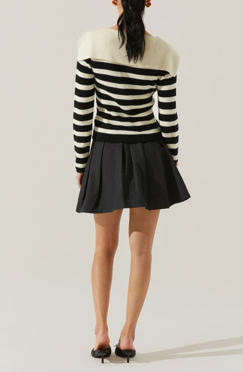 ASTR the Label Analissa Stripe Collar Cardigan, Alternate, color, 