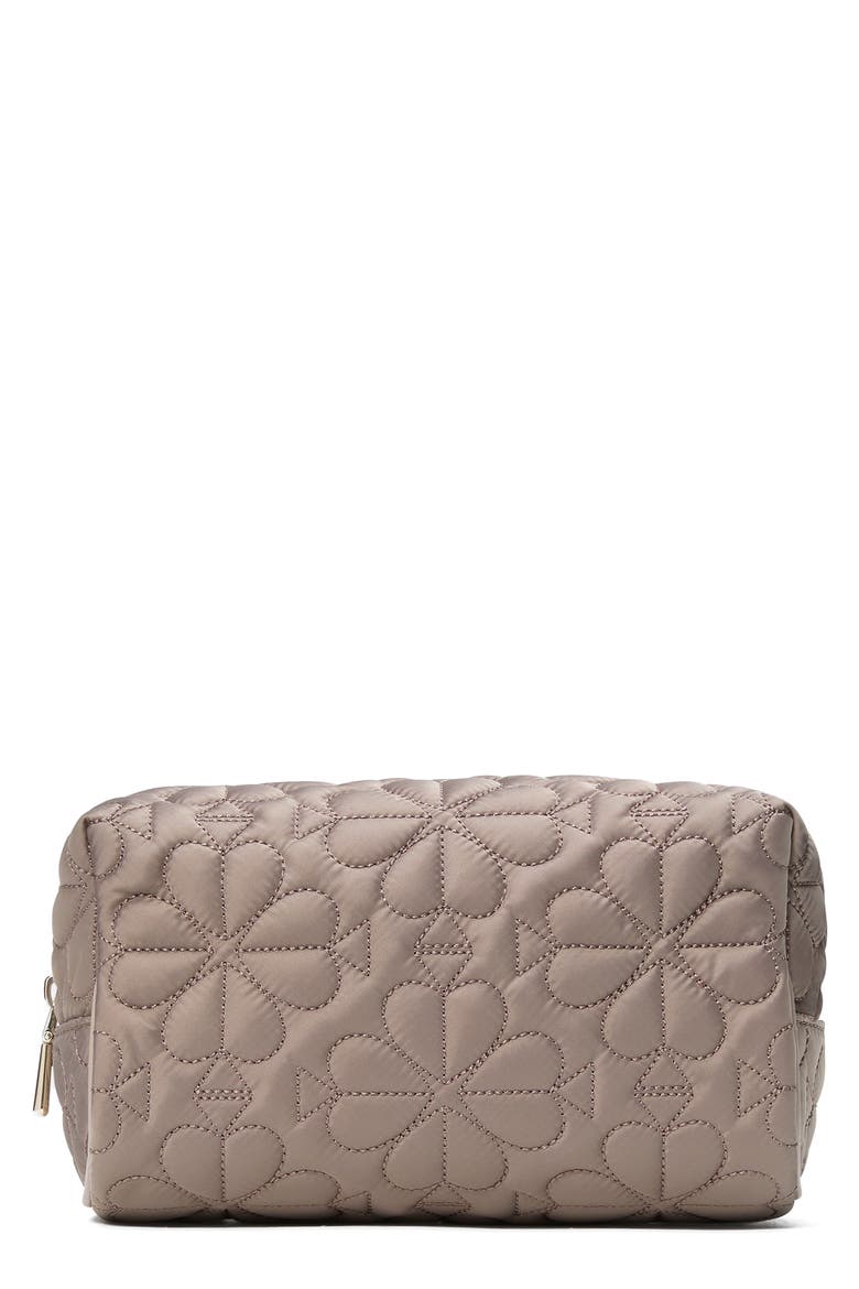small tilly quilted fabric cosmetics case, Main, color, CITY SCAPE.