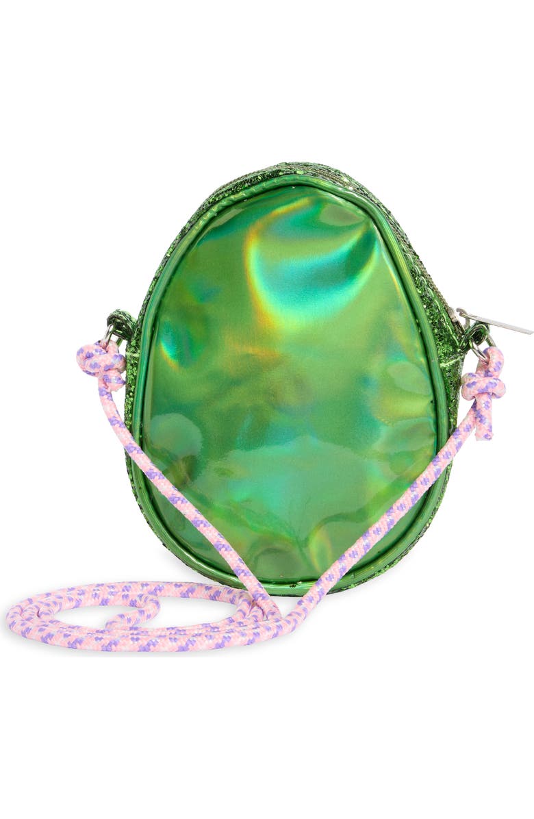 Piper & Jax Kids' Glitter Avocado Crossbody Bag, Alternate, color, Green