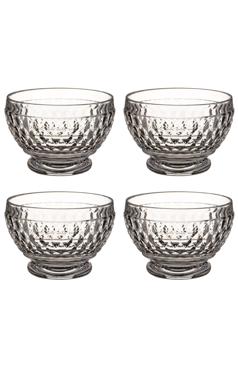 Villeroy & Boch Boston Set of 4 Individual Bowl, Main, color, Clear