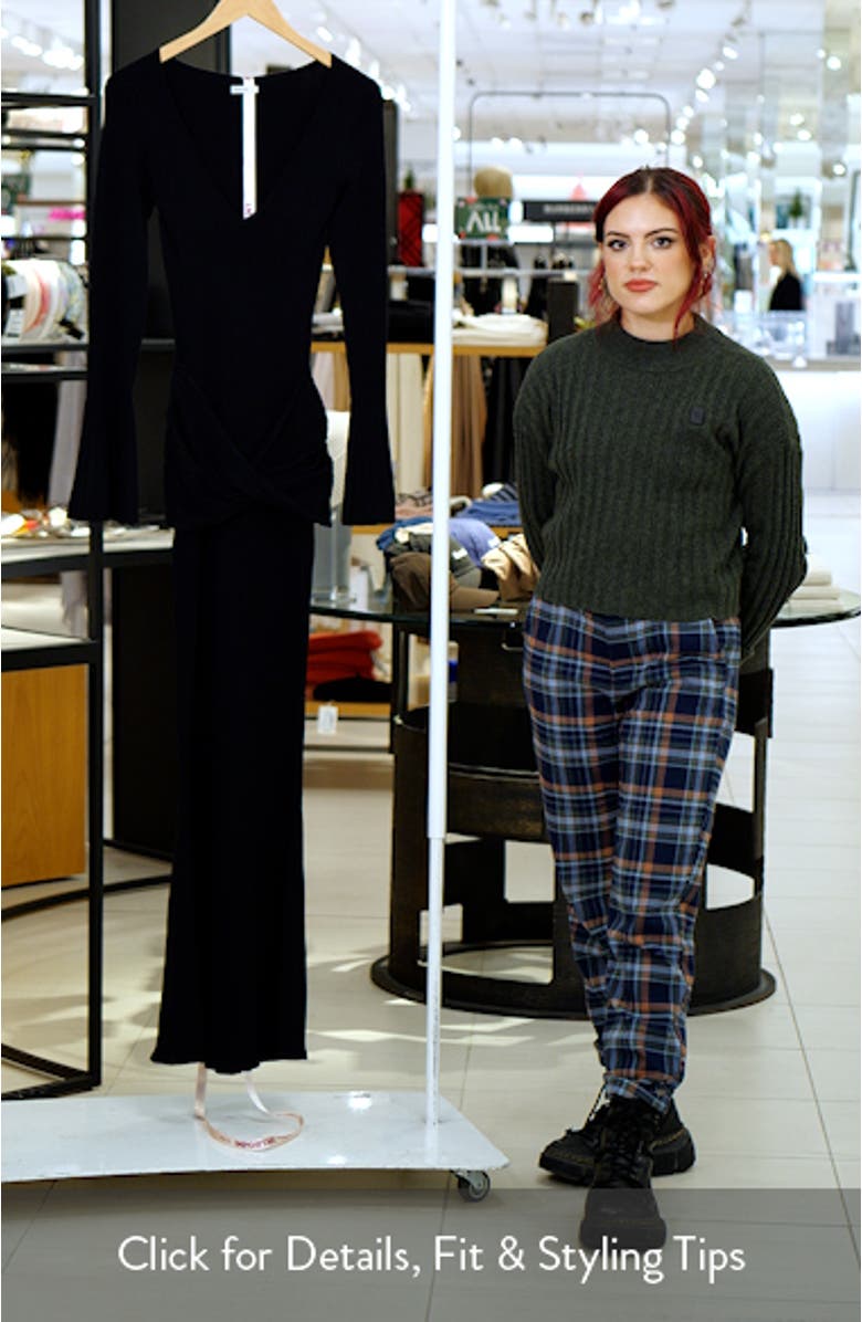 Mila Long Sleeve Rib Maxi Dress, sales video thumbnail