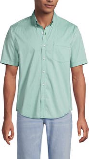 Lands' End Traditional Fit Short Sleeve Travel Kit Shirt