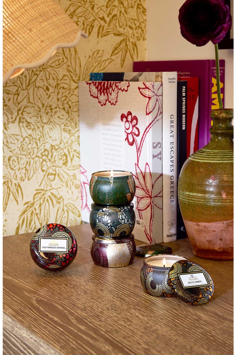 Japonica Set Of 5 Mini Tin Candles (Limited Edition) (Nordstrom Exclusive) $60 Value, Alternate, color, GREEN MULTI ASSORTED