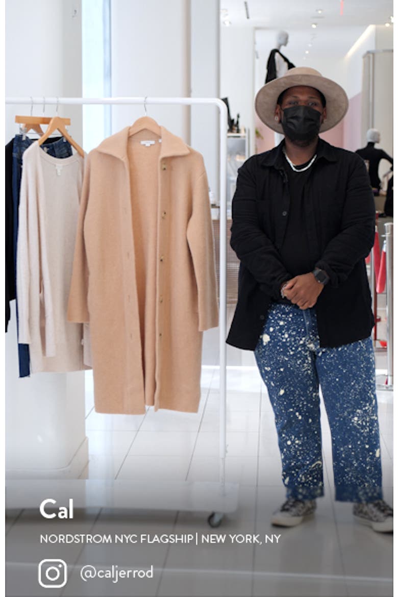 Spread Collar Cardigan Coat video