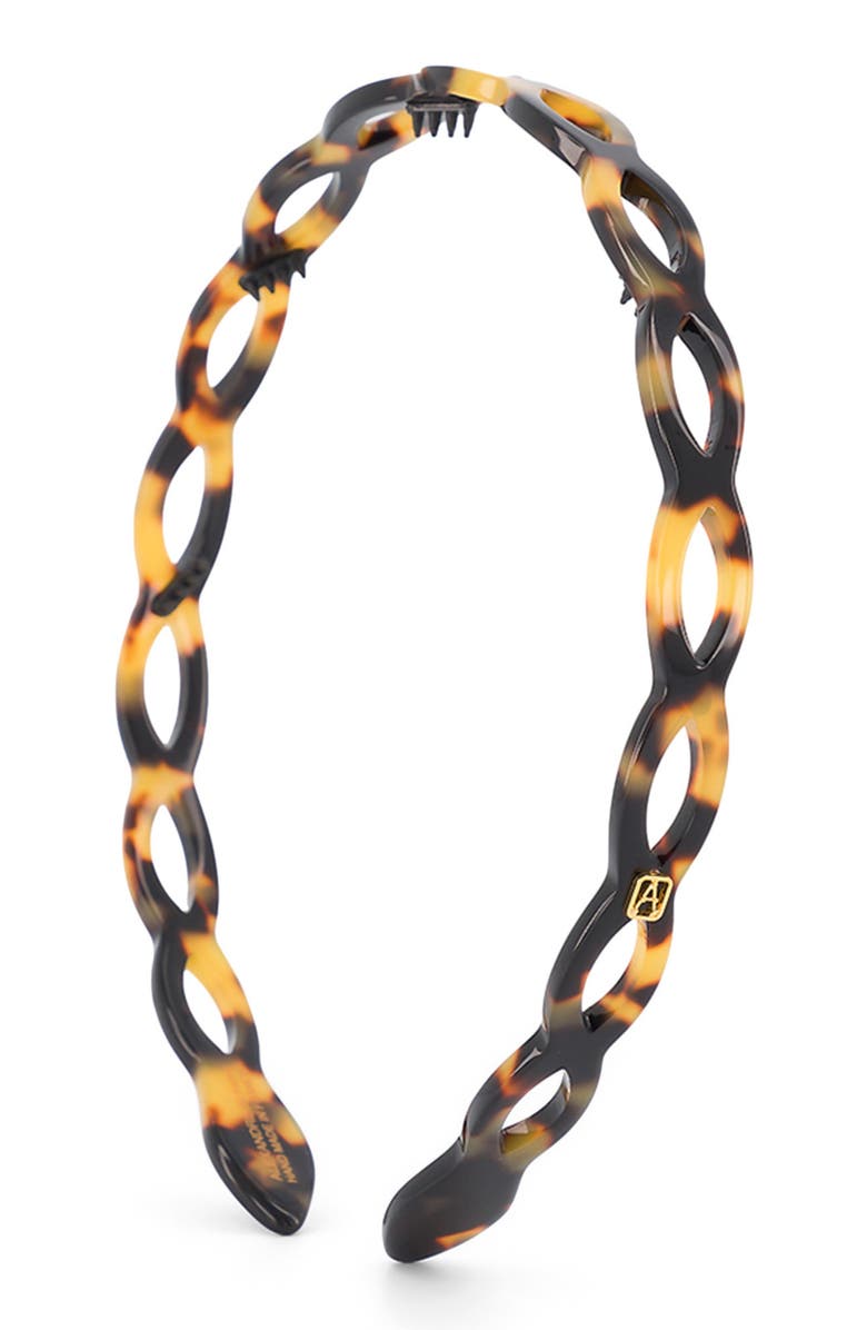Alexandre de Paris Cutout Ultracomfort Acetate Headband, Main, color, Tortoiseshell