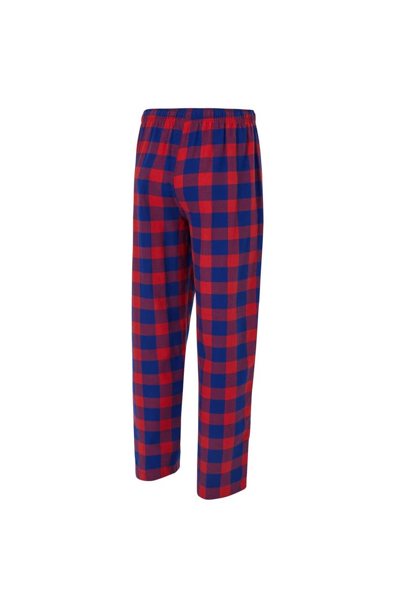 CONCEPTS SPORT Women's Concepts Sport Royal/Red New York Giants Avondale T-Shirt & Pants Flannel PJ Set, Alternate, color, Royal