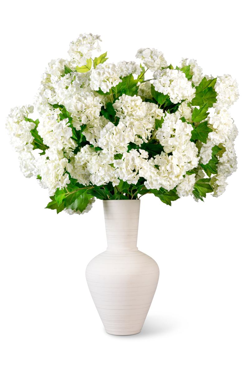 Rhea RealTouch Snowball Hydrangea Arrangement, Main, color, Snow