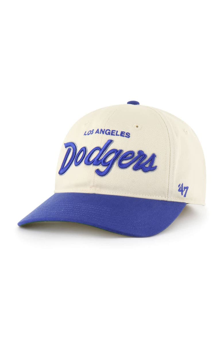 '47 Men's '47 Natural Los Angeles Dodgers Crosstown Franchise Fitted Hat, Main, color, Natural