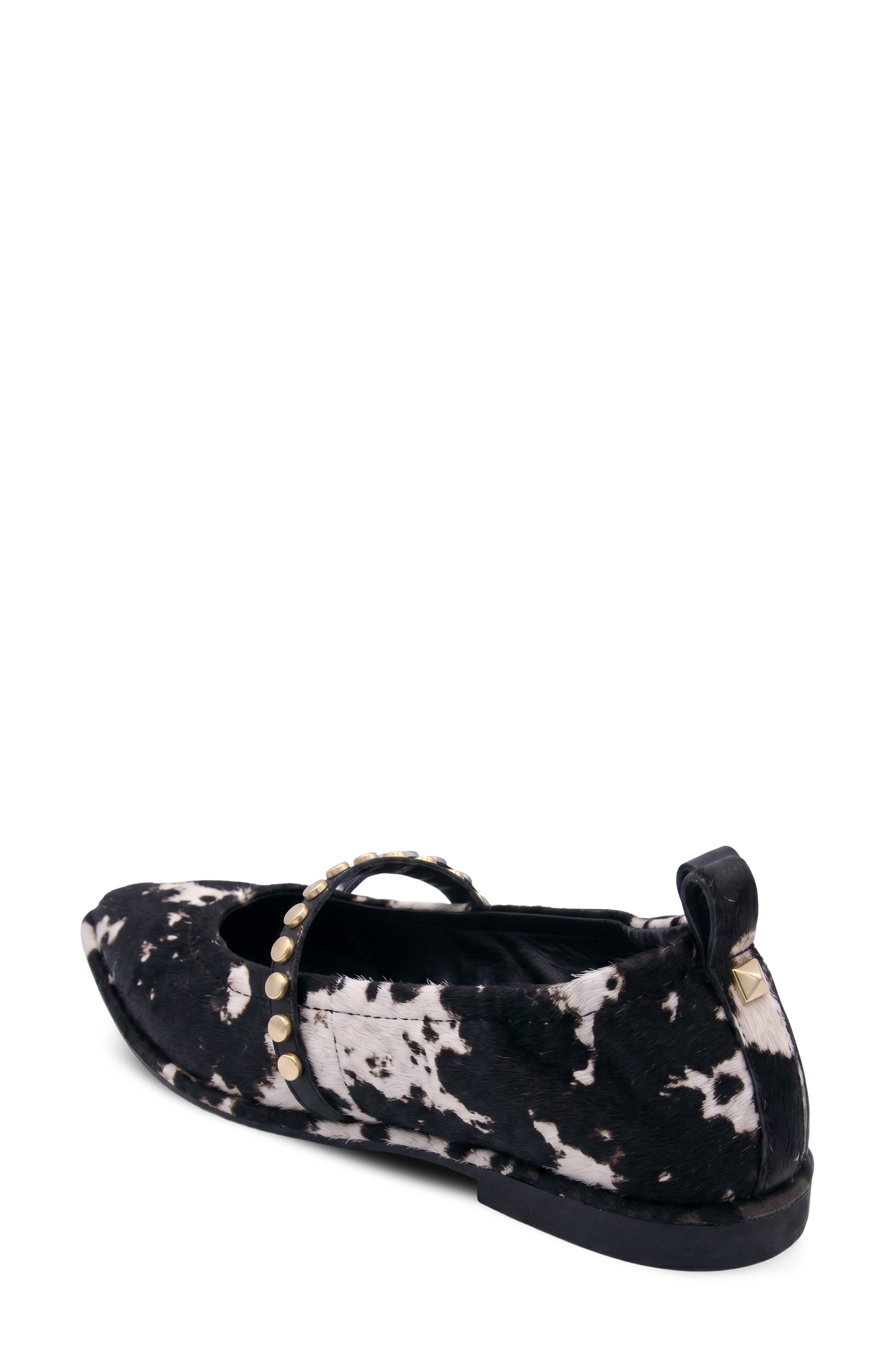 Bella Studded Mary Jane Flat, Alternate, color, BLACK EDGY