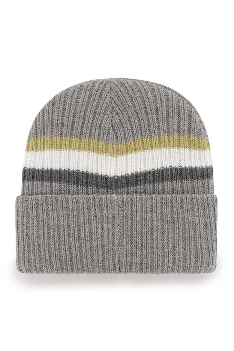 Men's '47 Charcoal Vegas Golden Knights Highline Cuffed Knit Hat, Alternate, color, Charcoal