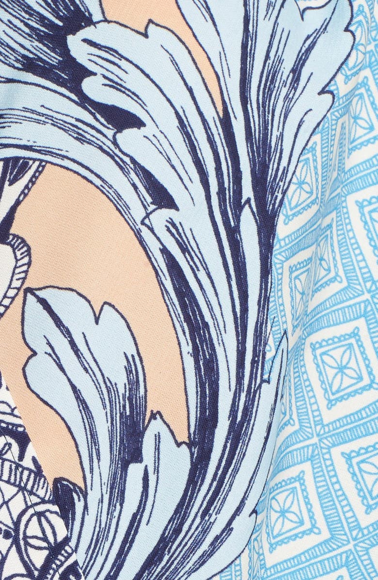 Fraiche by J Print Long Sleeve Romper, Alternate, color, 