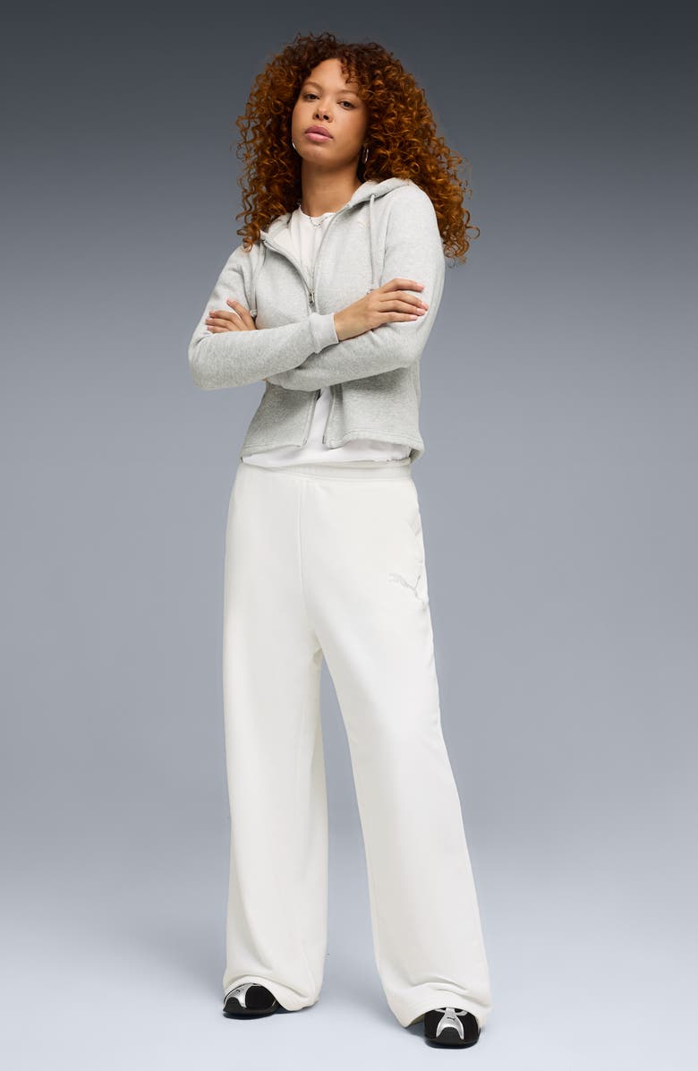 PUMA Essential Graphic Leo Luxe Bedazzled Track Pants, Alternate, color, 