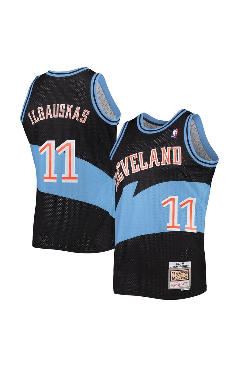 Mitchell & Ness Men's Mitchell & Ness Zydrunas Ilgauskas Black Cleveland Cavaliers Hardwood Classics Swingman Jersey, Alternate, color, 