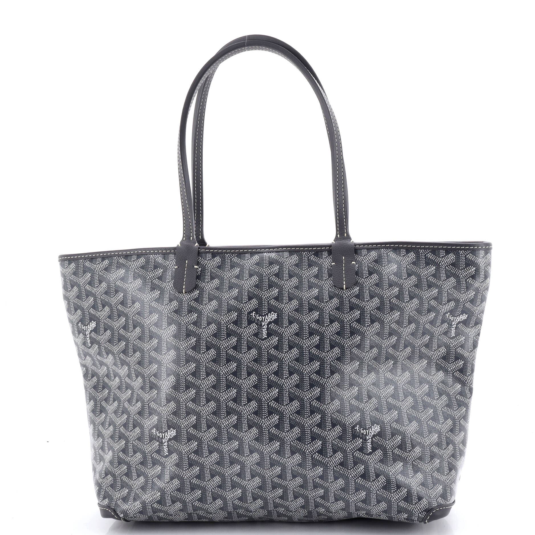 Pre-Owned Goyard Artois Tote Coated Canvas MM, Main, color, Gray
