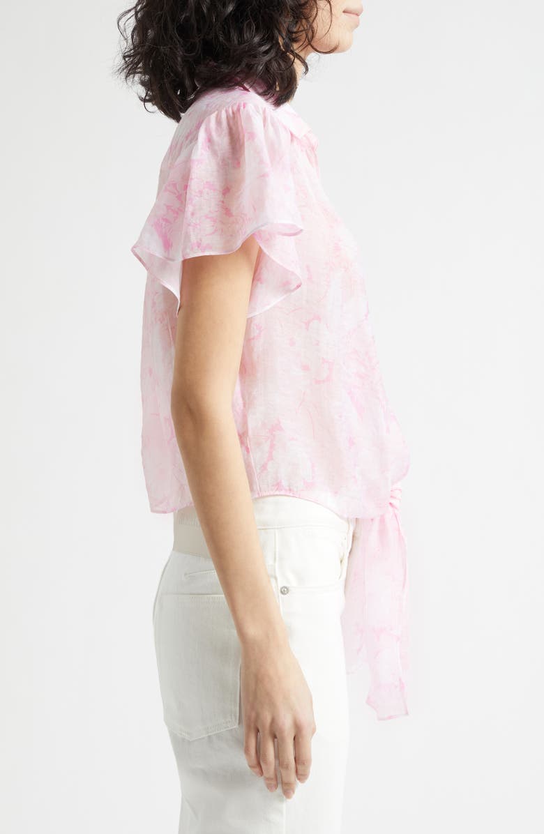 Cinq à Sept Heirloom Petals Floral Print Top, Alternate, color, Rosewater Pink Multi