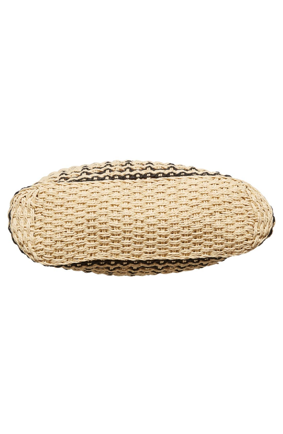 San Diego Hat Stripe Straw Tote, Alternate, color, 
