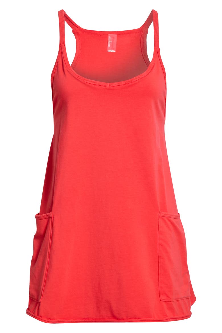FP Movement Hot Shot Racerback Romper, Alternate, color, GRAPEFRUIT