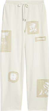 MEMORY LANE Patch Flyer Drawstring Sweatpants
