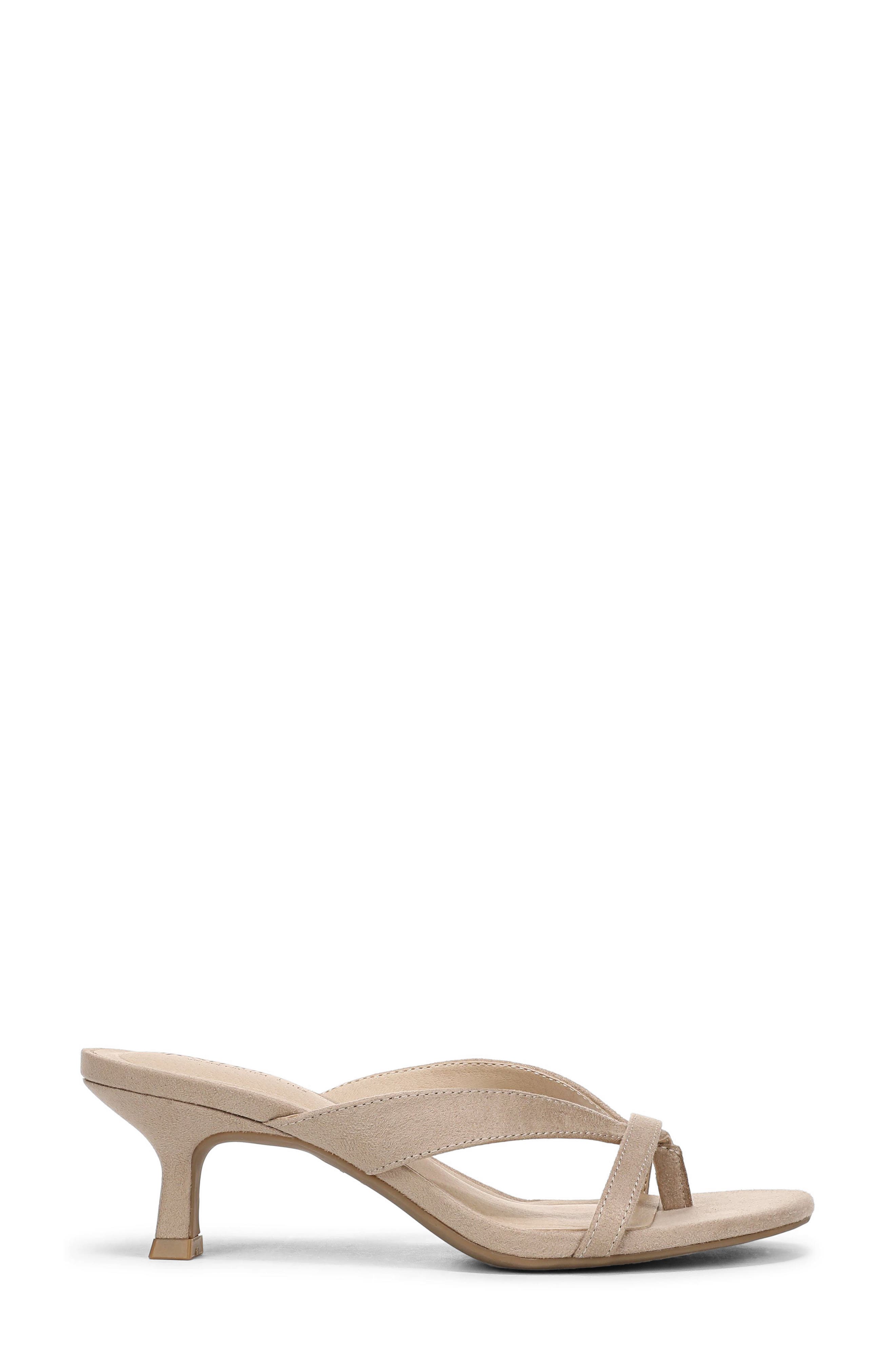Navine Kitten Heel Flip Flop, Alternate, color, DARK TAN