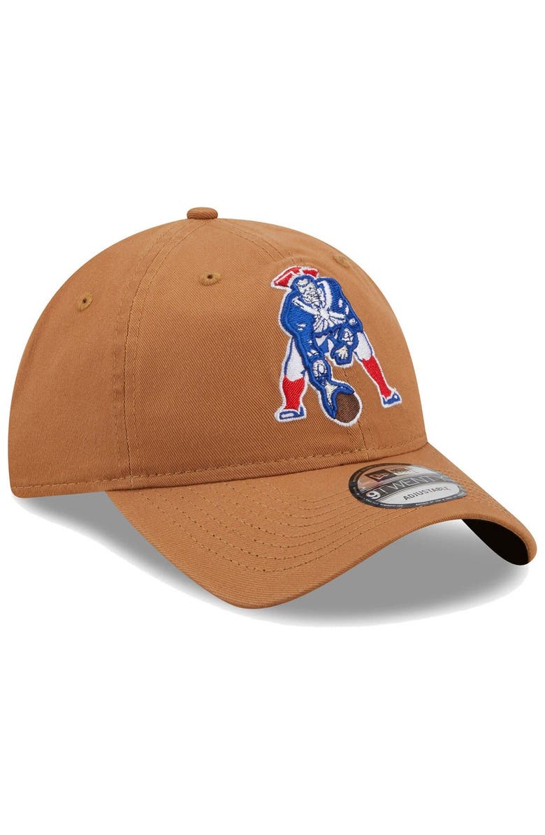 New Era Men's New Era Brown New England Patriots Historic Core Classic 2.0 9TWENTY Adjustable Hat, Alternate, color, 