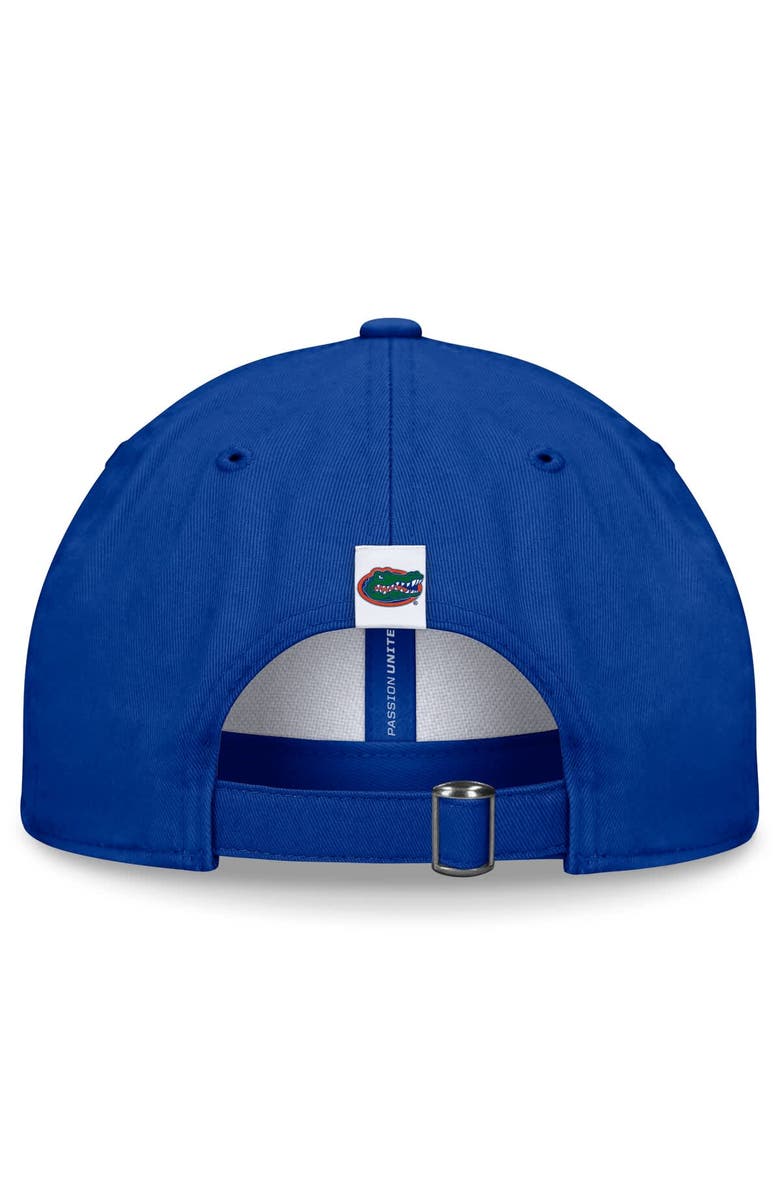 TOP OF THE WORLD Men's Top of the World White/Royal Florida Gators Heritage Weston Adjustable Hat, Alternate, color, White