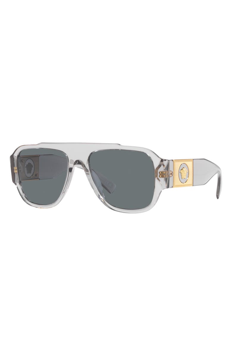 Versace 57mm Pillow Sunglasses, Alternate, color, 