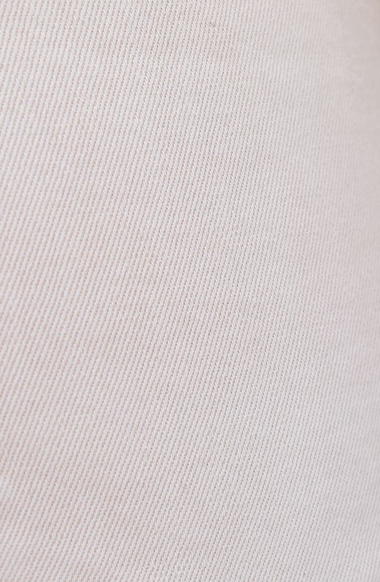 Bayeas High Waist Ripped Chew Hem Straight Leg Jeans, Alternate, color, Oyster