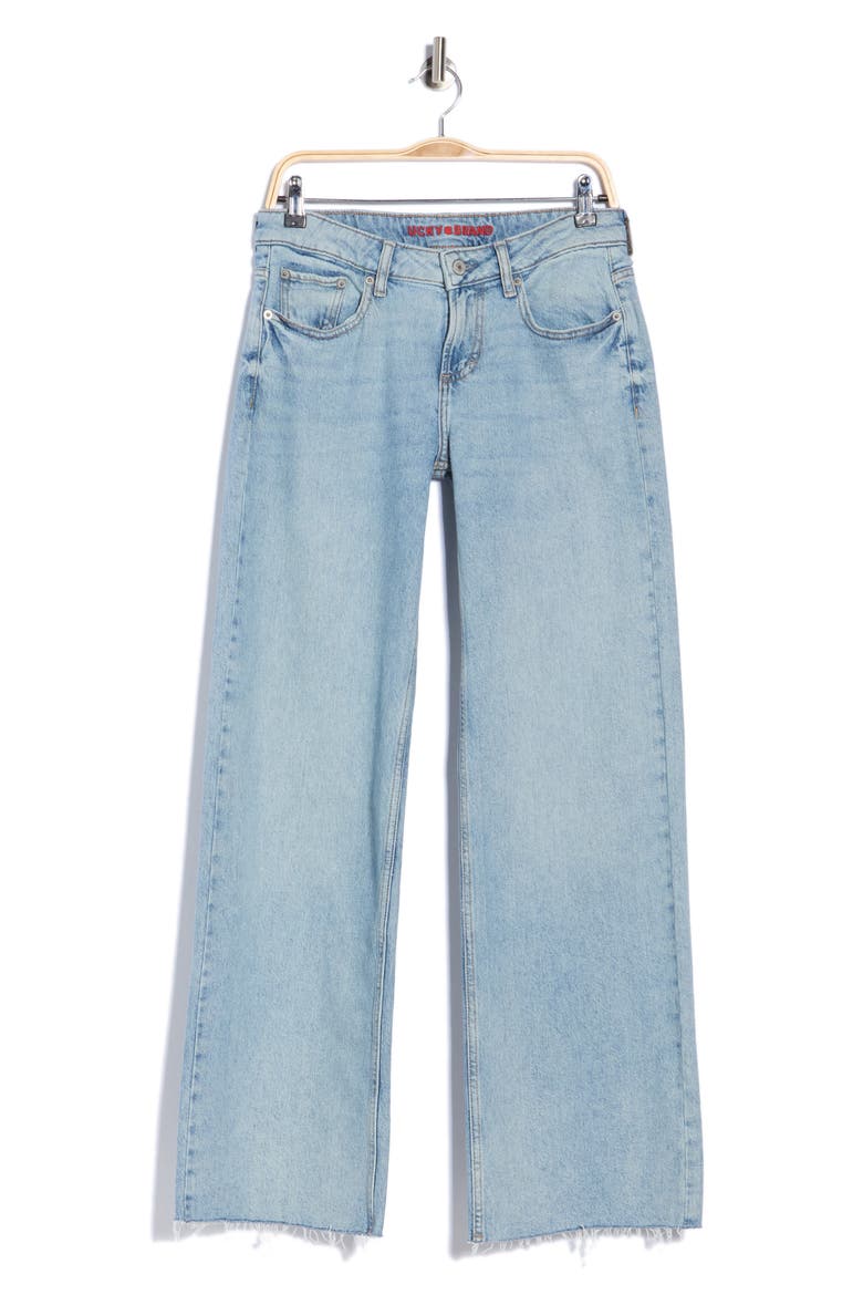 Baggy Raw Hem Wide Leg Jeans, Alternate, color, SHEARWATER CUT