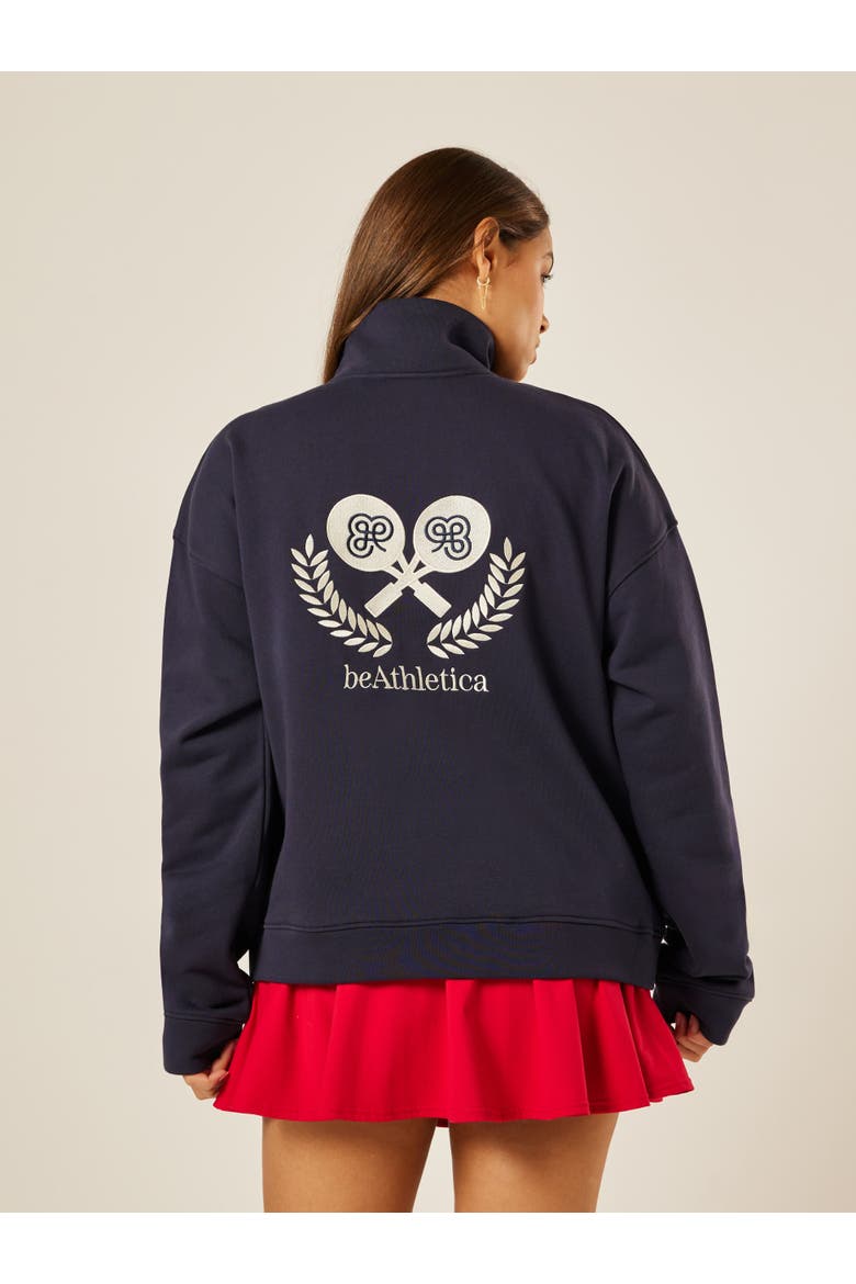 Varsity Athletica Full Zip Sweatshirt, Alternate, color, Midnight
