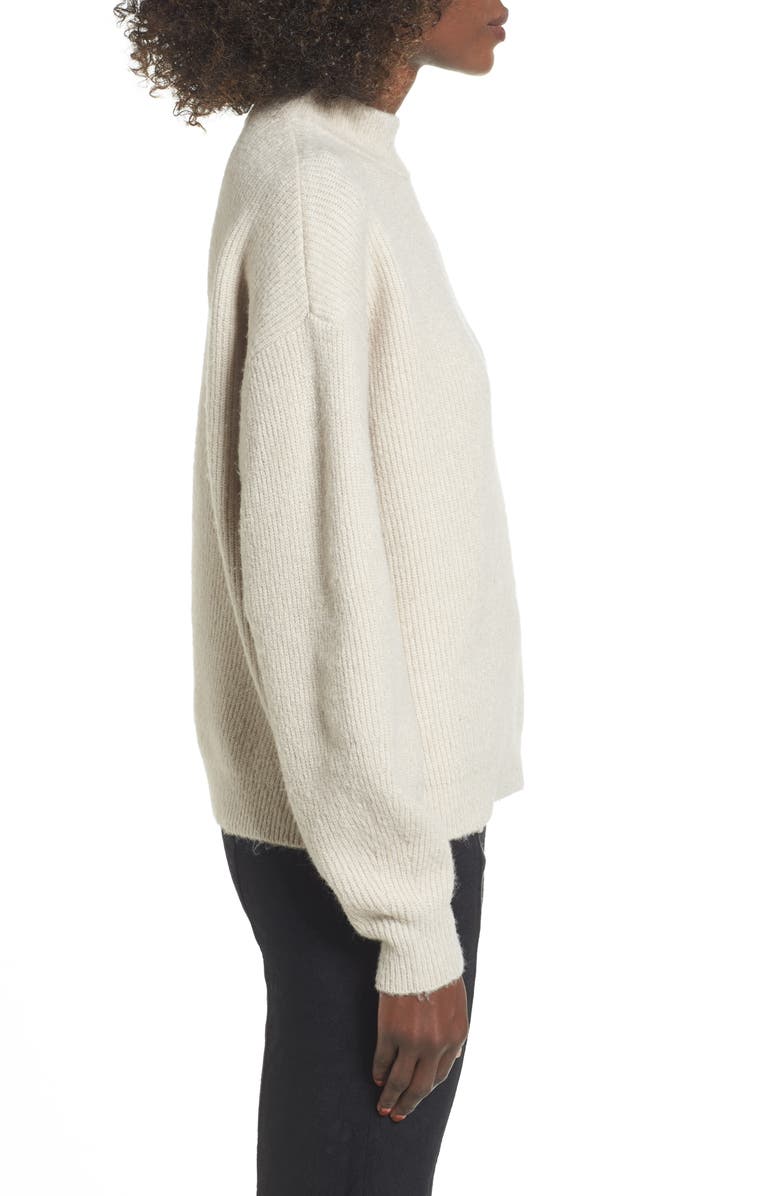 Leith Cozy Ribbed Pullover, Alternate, color, 