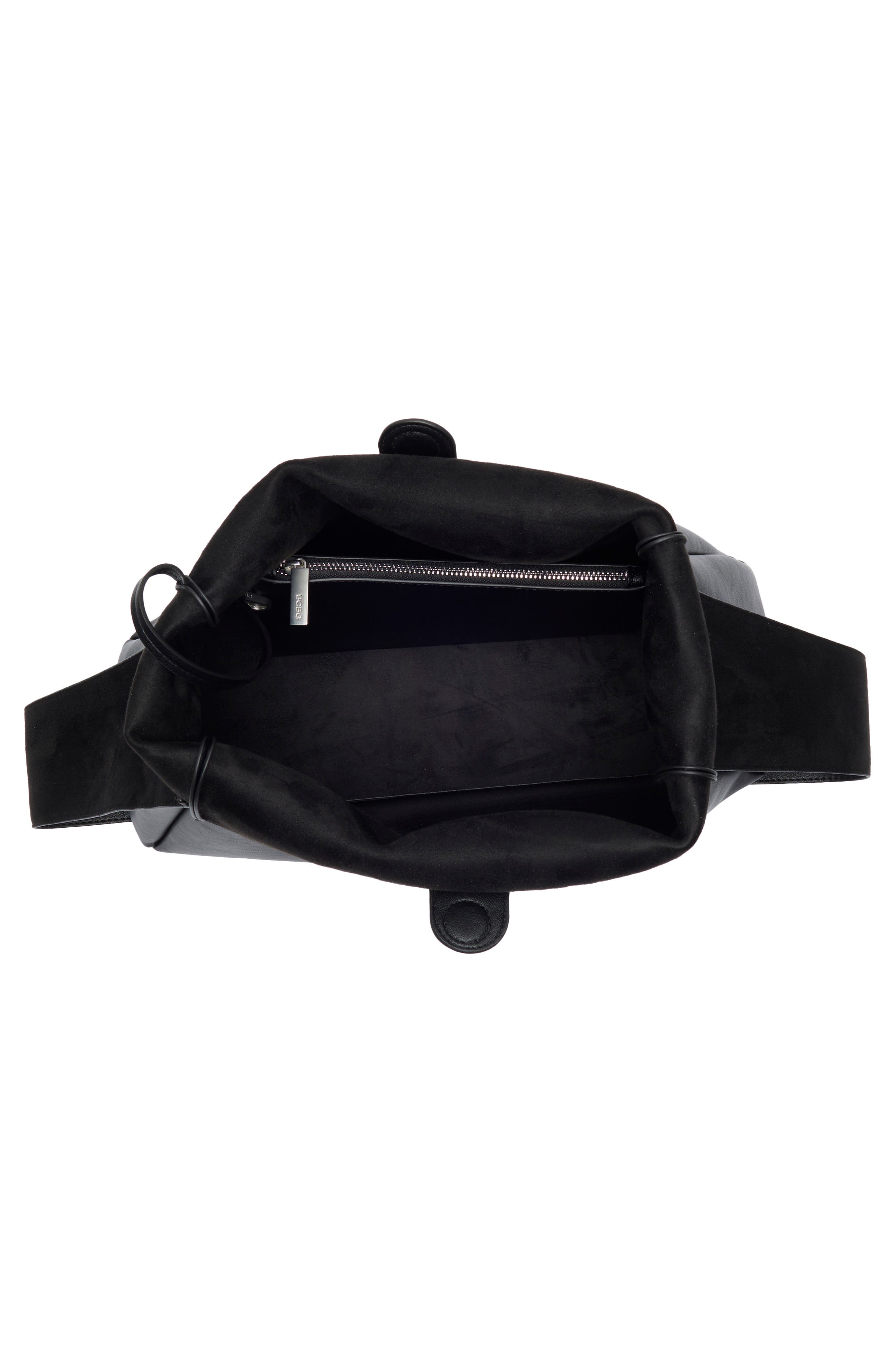 BCBG Extra Long Strap Tote Bag, Alternate, color, Black