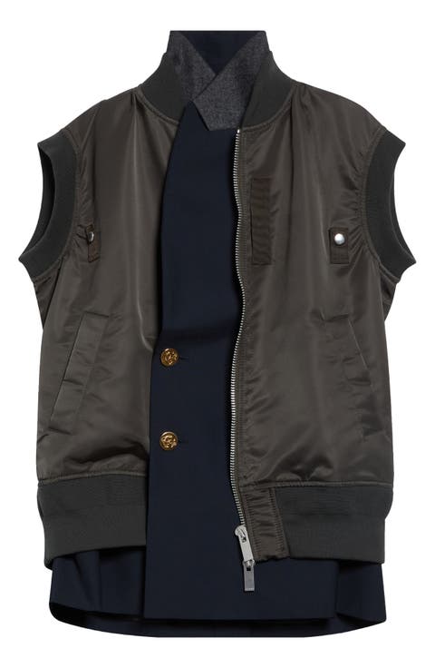 Nylon Twill & Suiting Vest