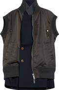 Sacai Nylon Twill & Suiting Vest