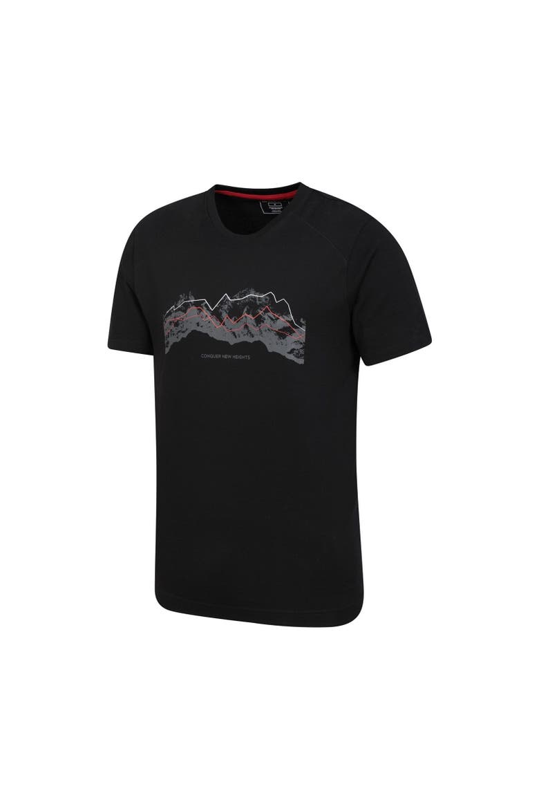Tech Mountains Natural T-Shirt, Alternate, color, Black