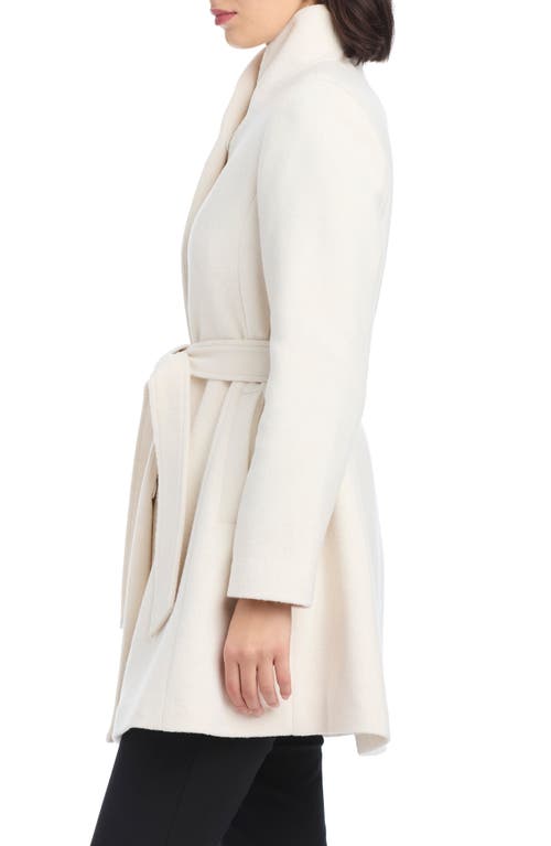 Kate Spade New York High Neck Belted Coat In Neutral