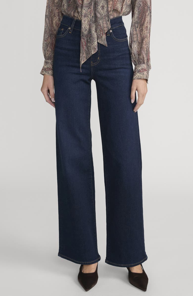 FRAME Le Slim Palazzo High Waist Wide Leg Jeans, Main, color, Fairway