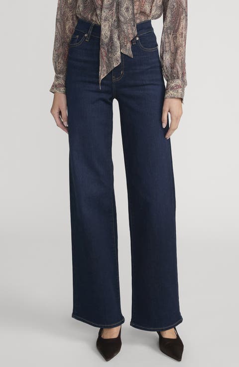 Le Slim Palazzo High Waist Wide Leg Jeans