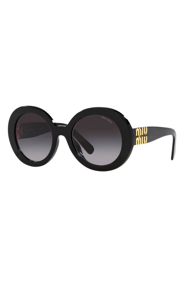 Miu Miu 55mm Round Sunglasses, Alternate, color, 