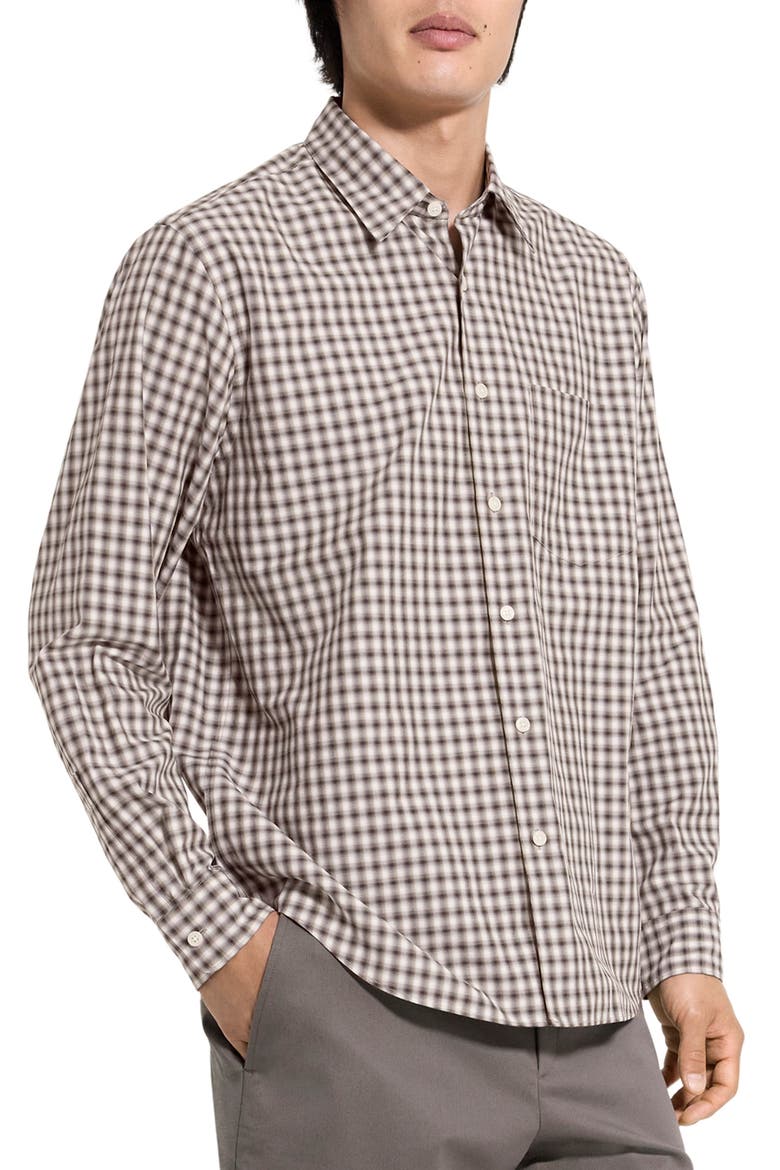 Weekend Park Check Flannel Button-Up Shirt, Alternate, color, MOREL MULTI