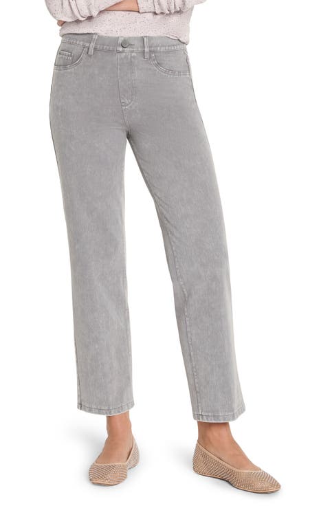Recess Straight Leg Ankle Knit Jeans (Platinum)