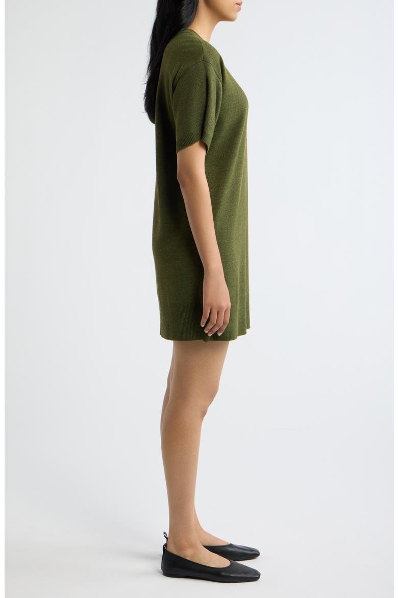 Crewneck Sweater Dress, Alternate, color, MOSS