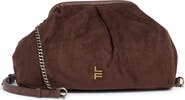 London Fog Faux Suede Clutch