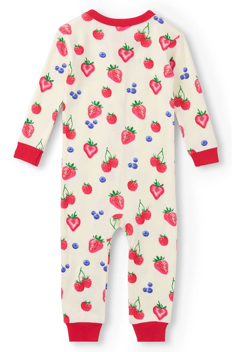 Summer Berries Organic Cotton Romper, Alternate, color, CAMI LACE