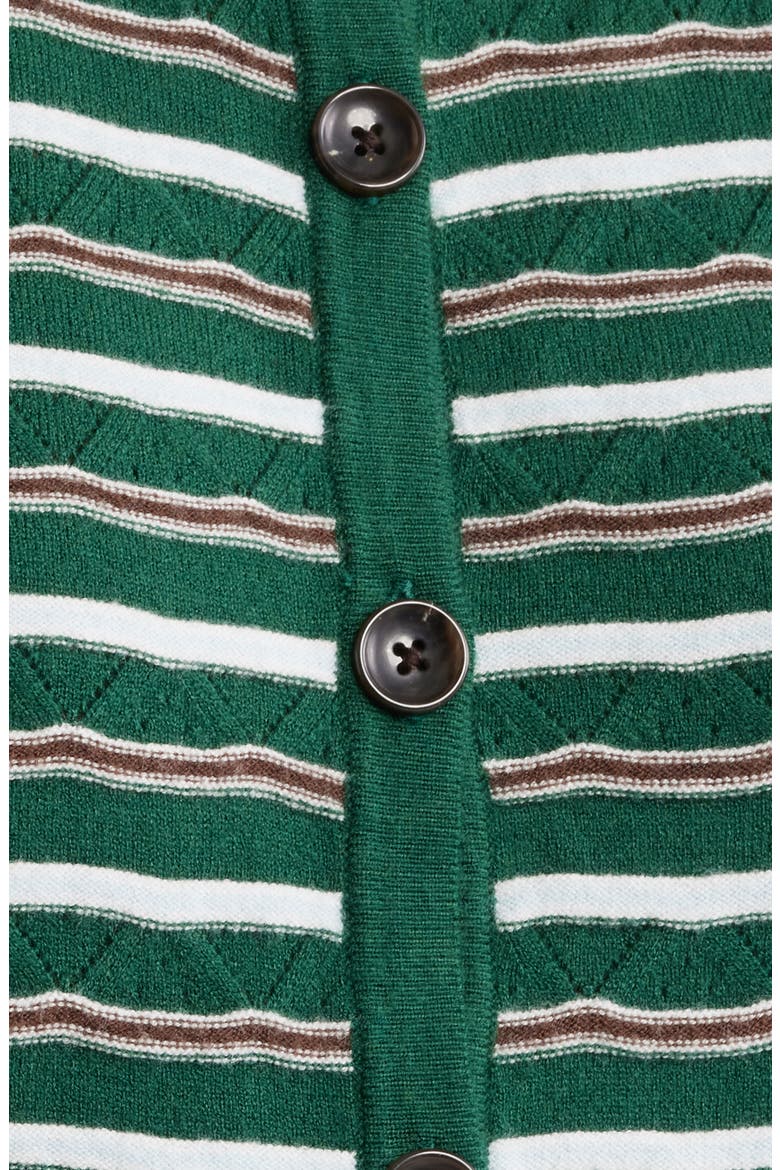 Lizzie Stripe Knit Vest & Skirt Two-Piece Set, Alternate, color, JUNGLE COMBO