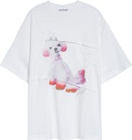 Acne Studios Edra Ornament Winter Graphic T-Shirt