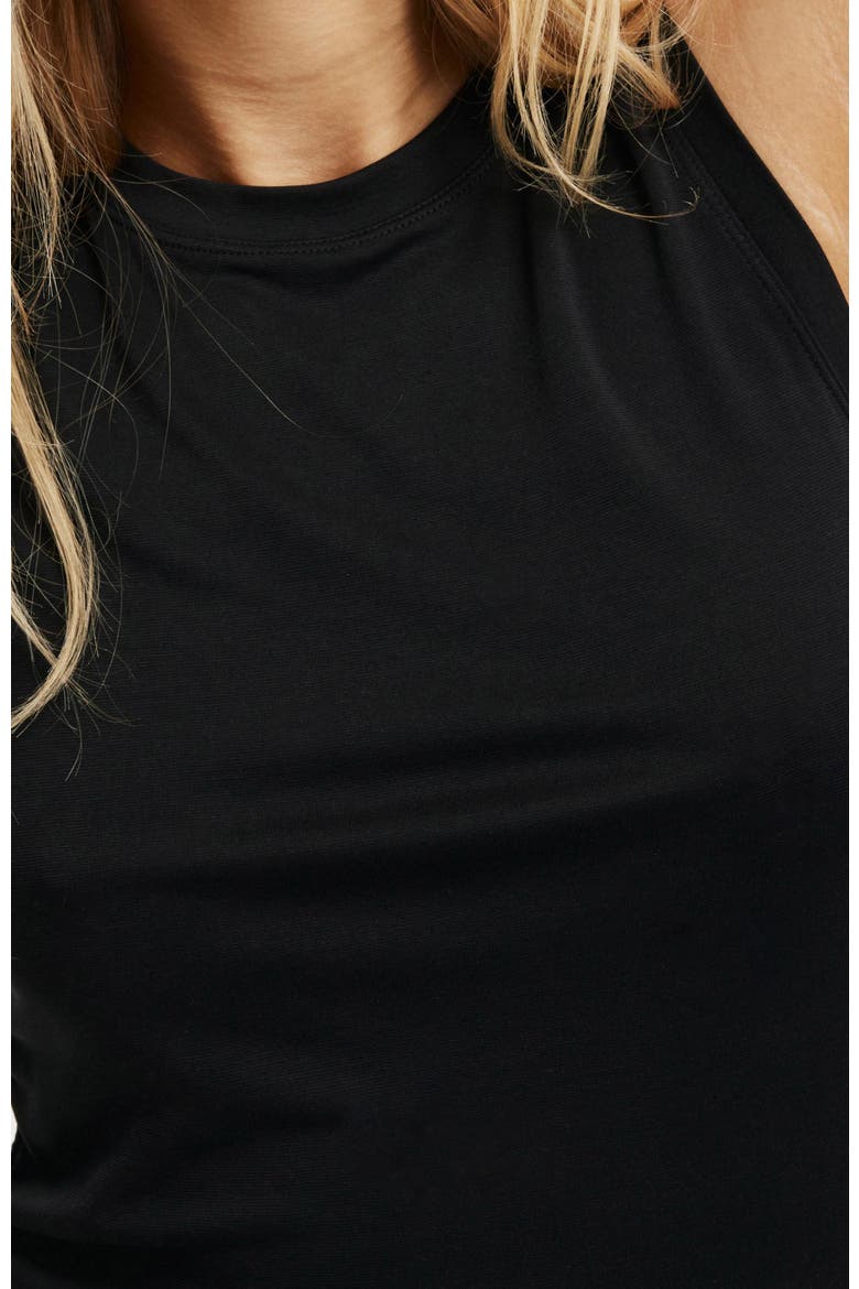 Women's Active Soft Ruched Side Tank, Alternate, color, Black