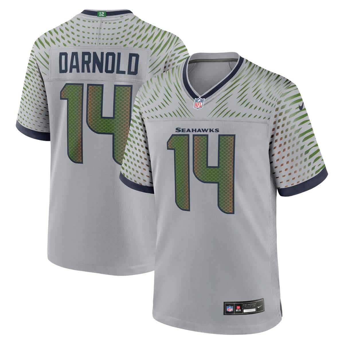 Nike Men's Nike Sam Darnold Wolf Gray Seattle Seahawks 2025